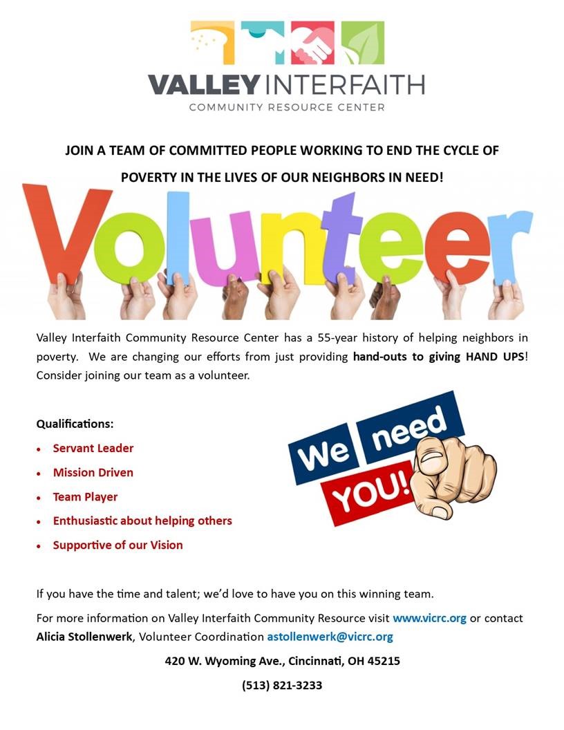 JOIN OUR VOLUNTEER TEAM! | VICRC